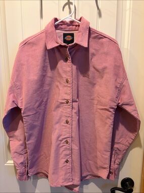 Dickies Pink Button-Down Shirt